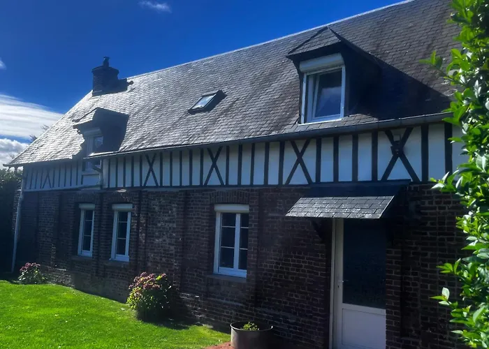 Ferienhaus Longere Normande Avec Jardin A 5 Min Des Petites Dalles Saint-Martin-aux-Buneaux